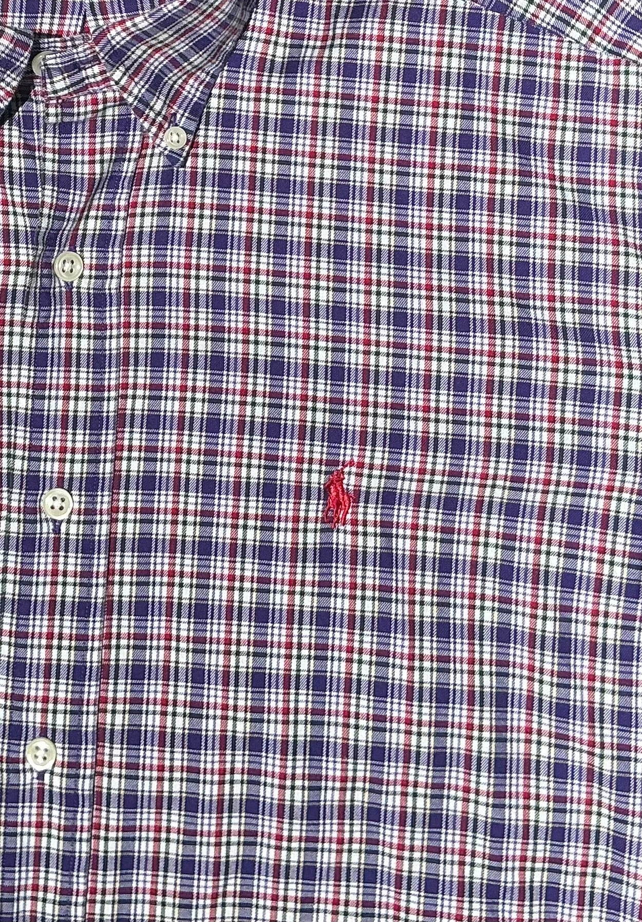Upcycled Cropped Ralph Lauren Button Down
