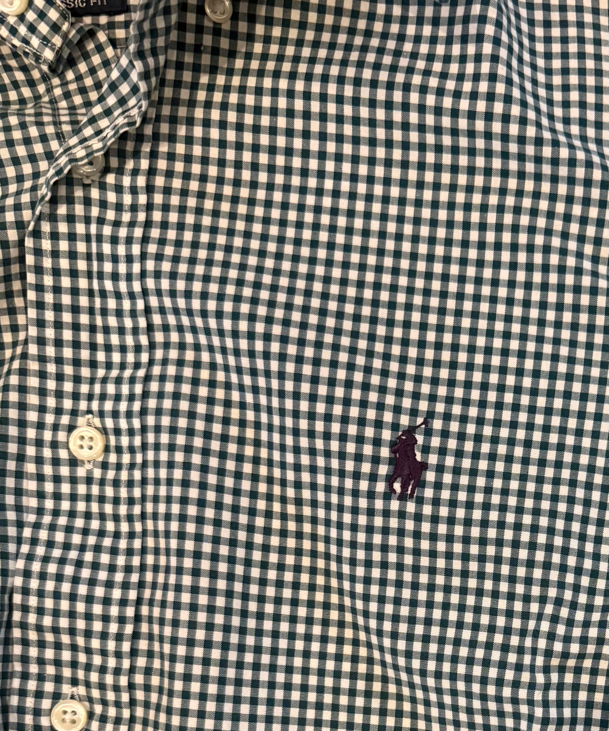 Upcycled Cropped Ralph Lauren Button Down