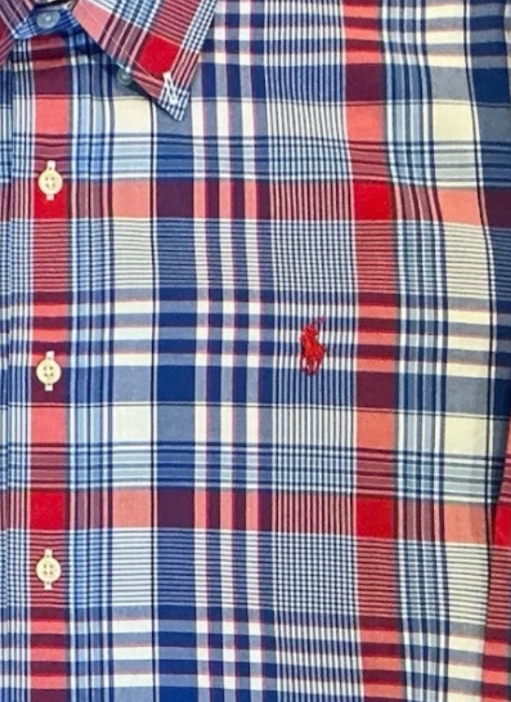 Upcycled Cropped Ralph Lauren Button Down