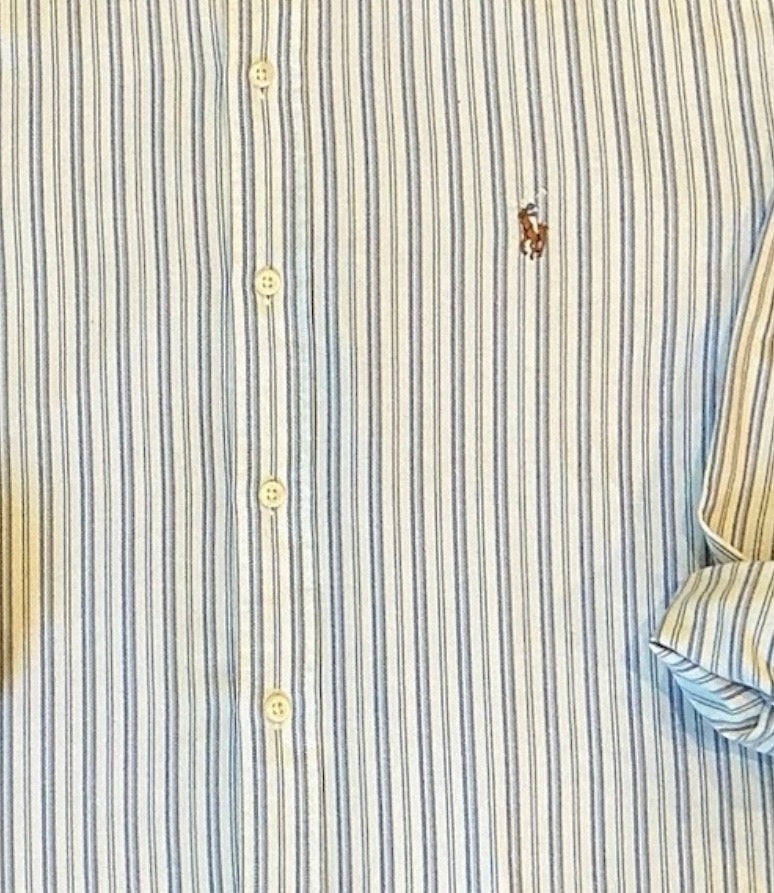 Upcycled Cropped Ralph Lauren Button Down