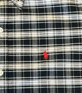 Upcycled Cropped Ralph Lauren Button Down