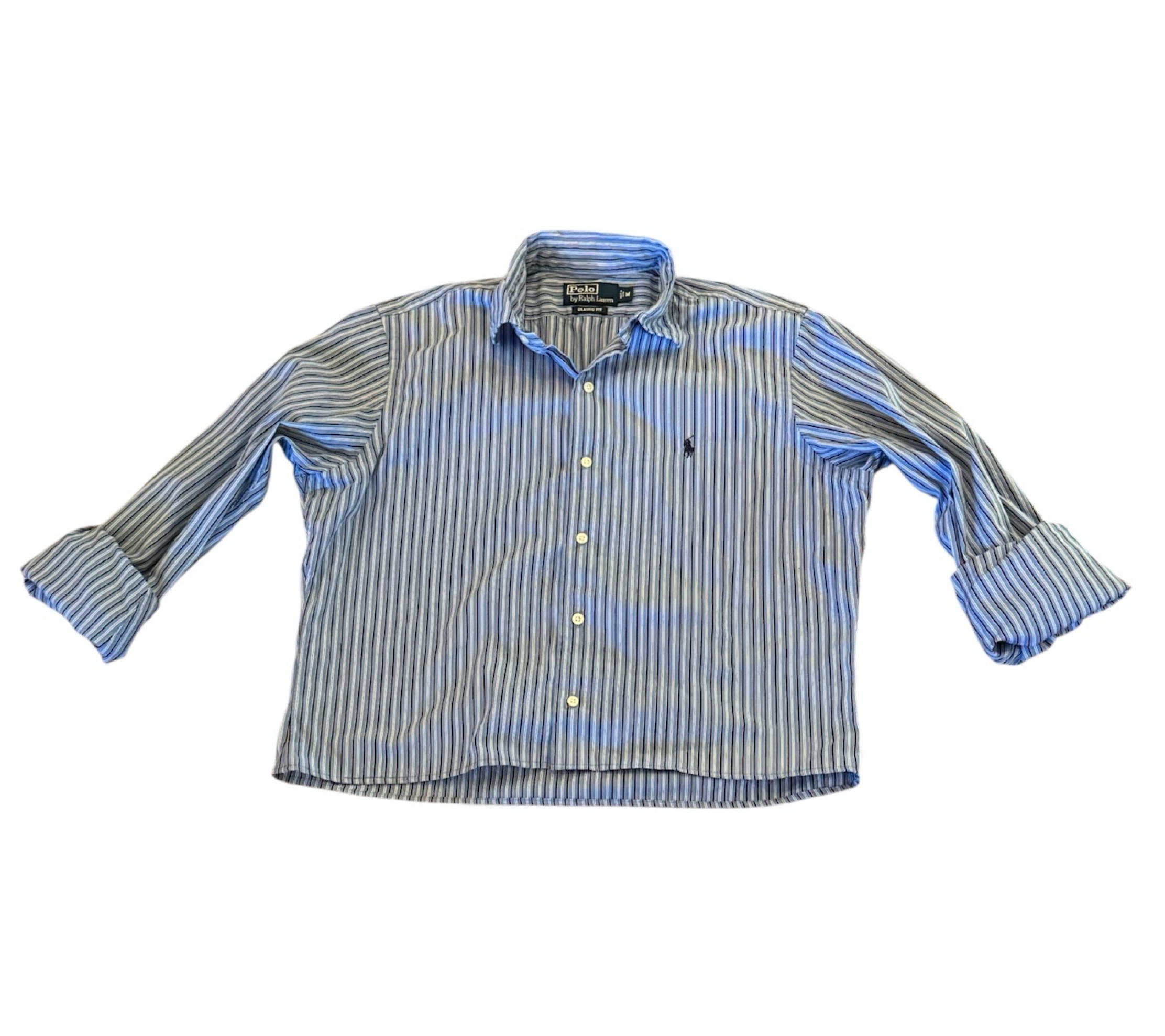 Ralph Lauren Upcycled Cropped Button Down