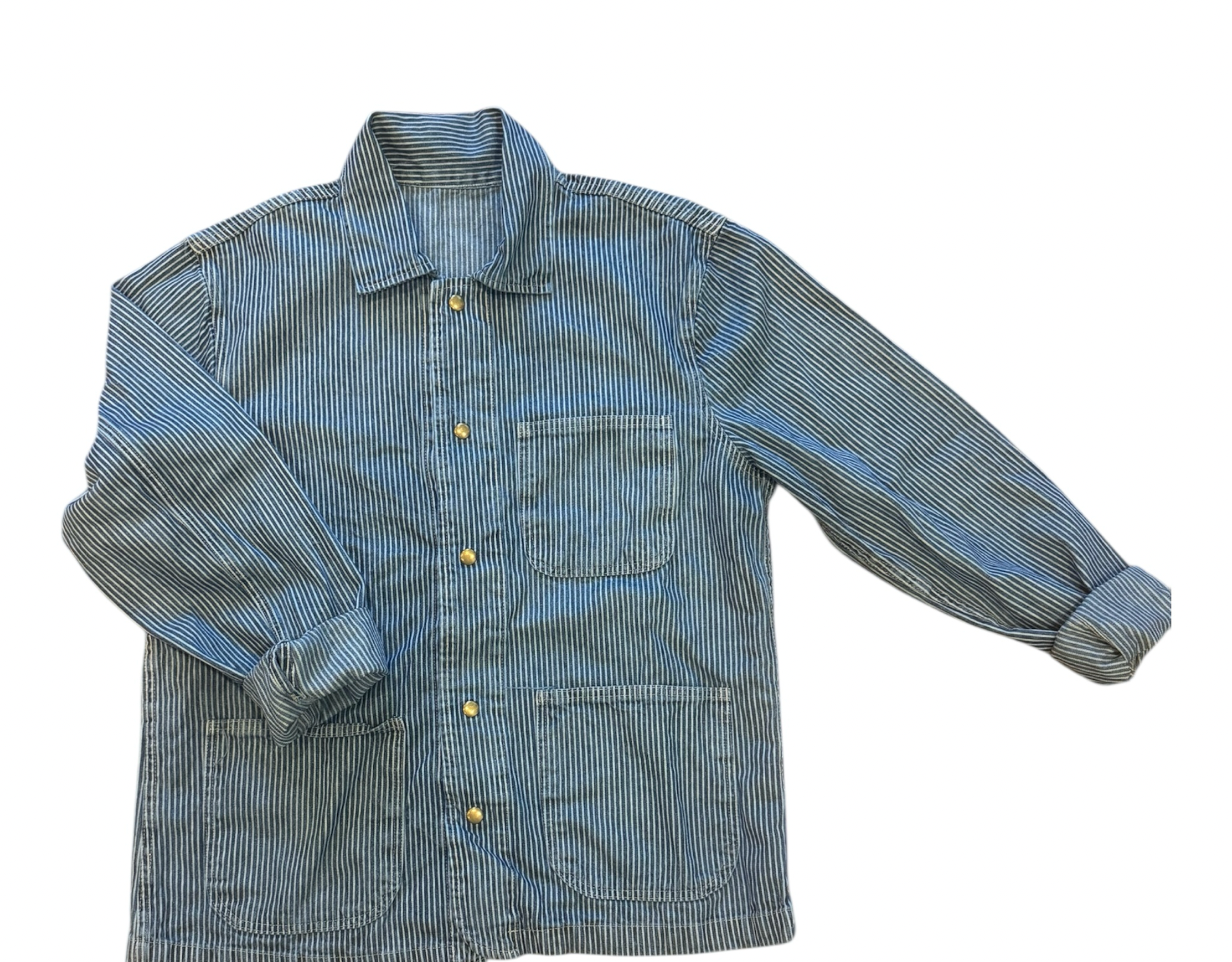 Vintage Deadstock Railroad Pinstripe Chore Jacket