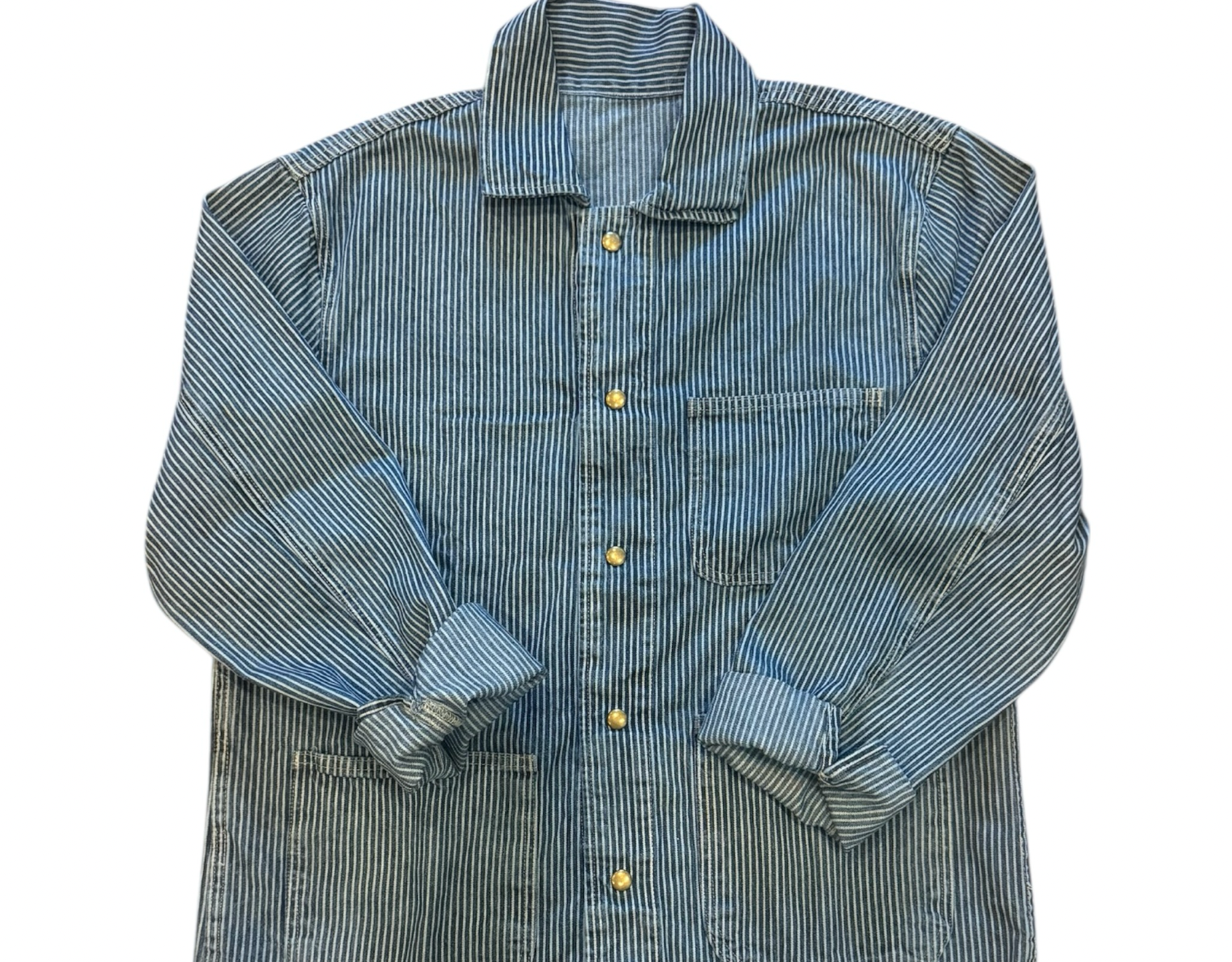 Vintage Railroad Pinstripe Chore Jacket