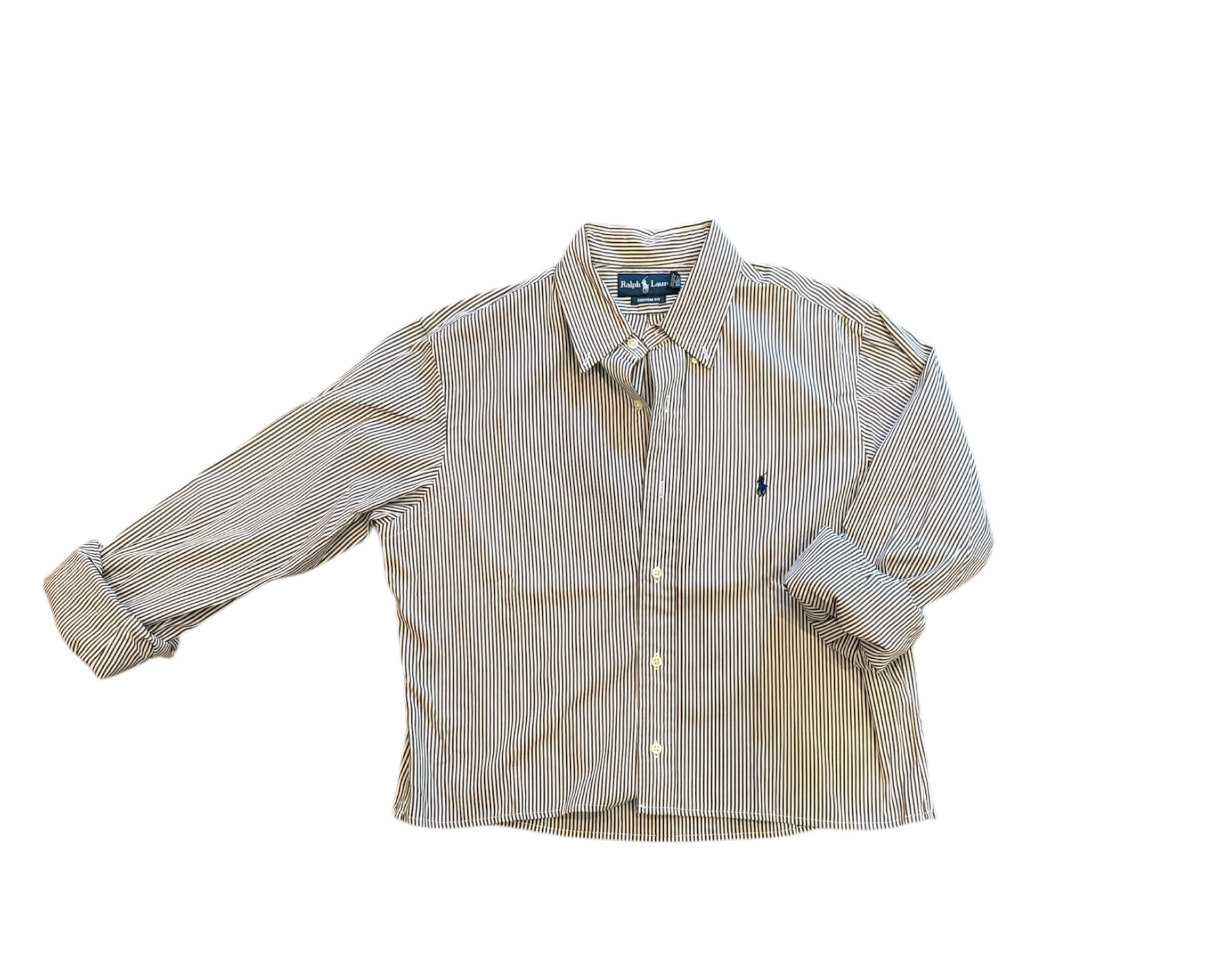 Upcycled Cropped Ralph Lauren Button Down