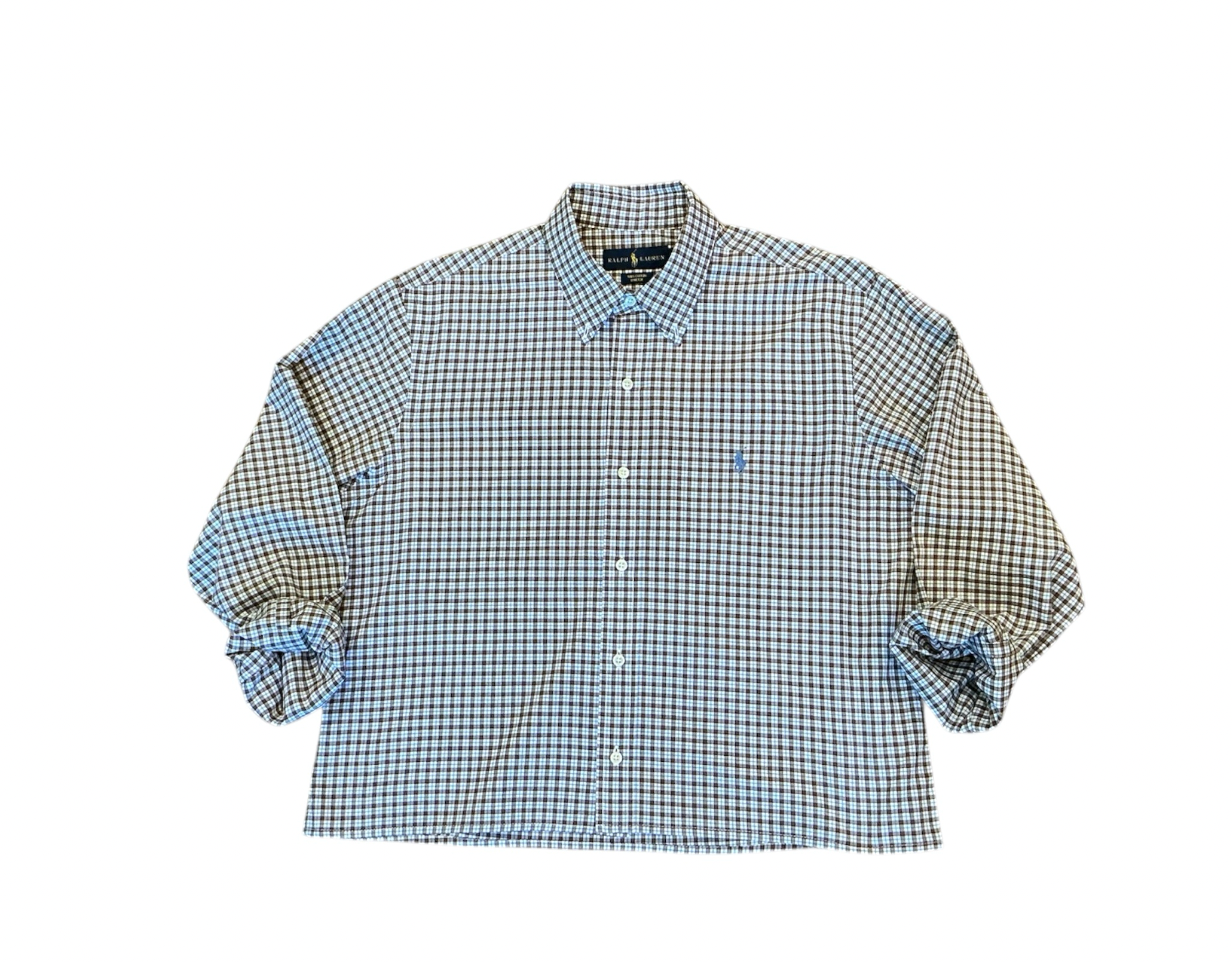 Upcycled Cropped Ralph Lauren Button Down