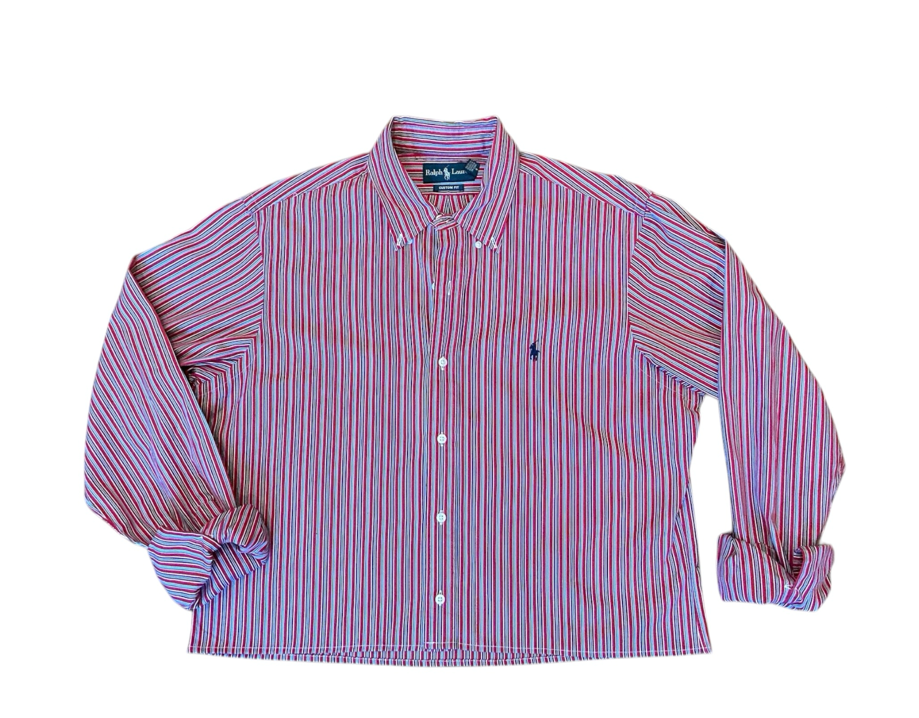 Upcycled Cropped Ralph Lauren Button Down