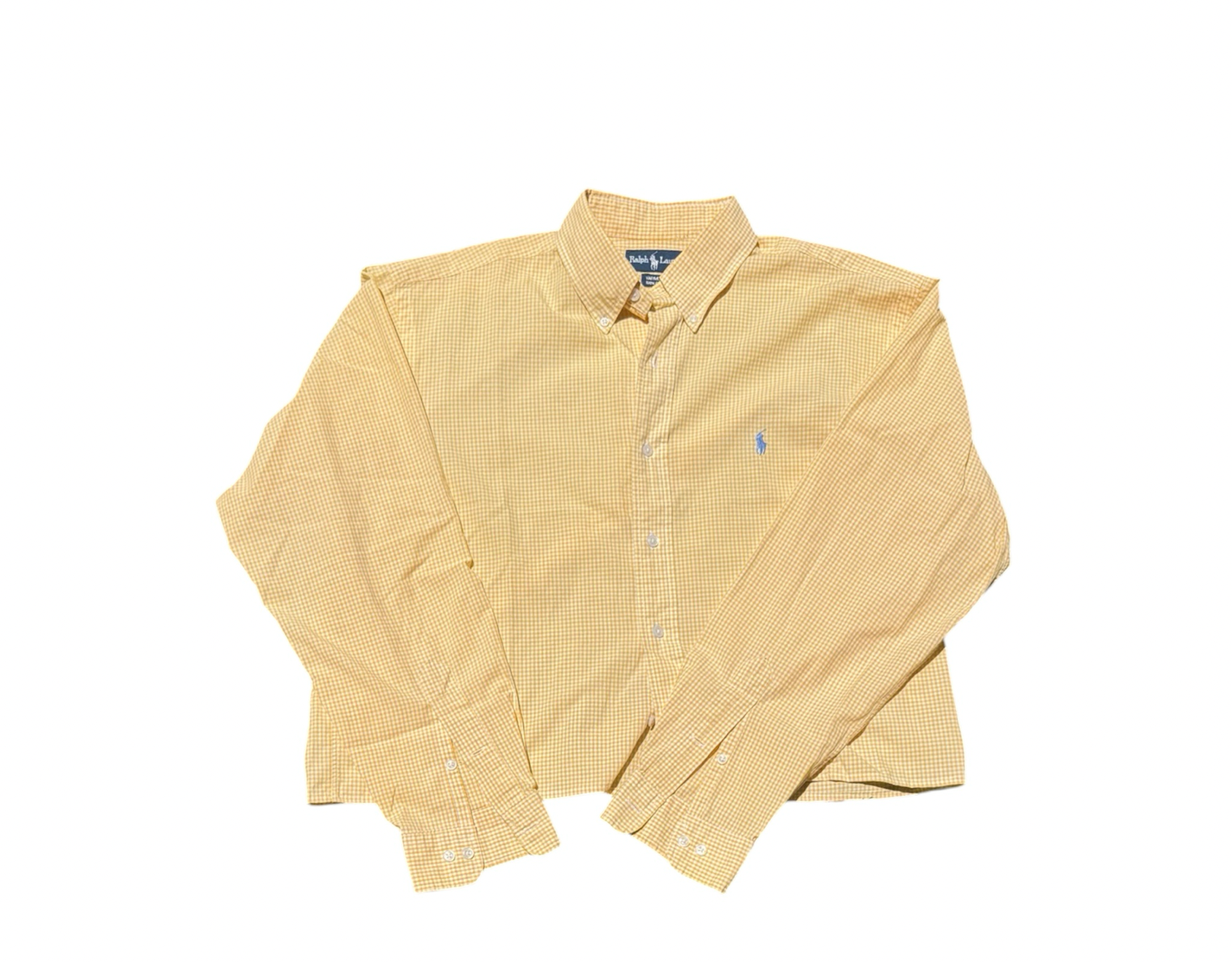 Upcycled Cropped Ralph Lauren Button Down