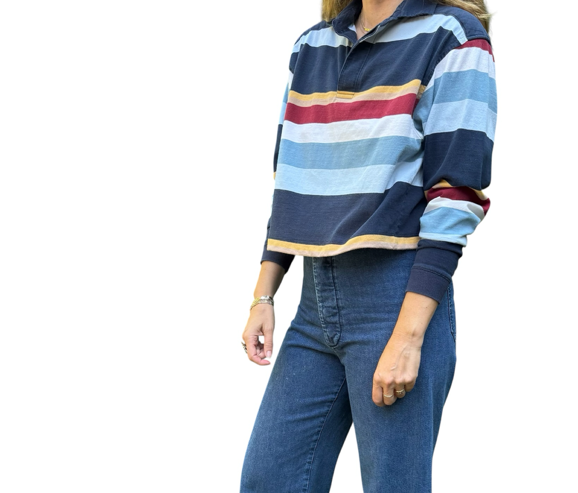 Upcycled Cropped Rugby