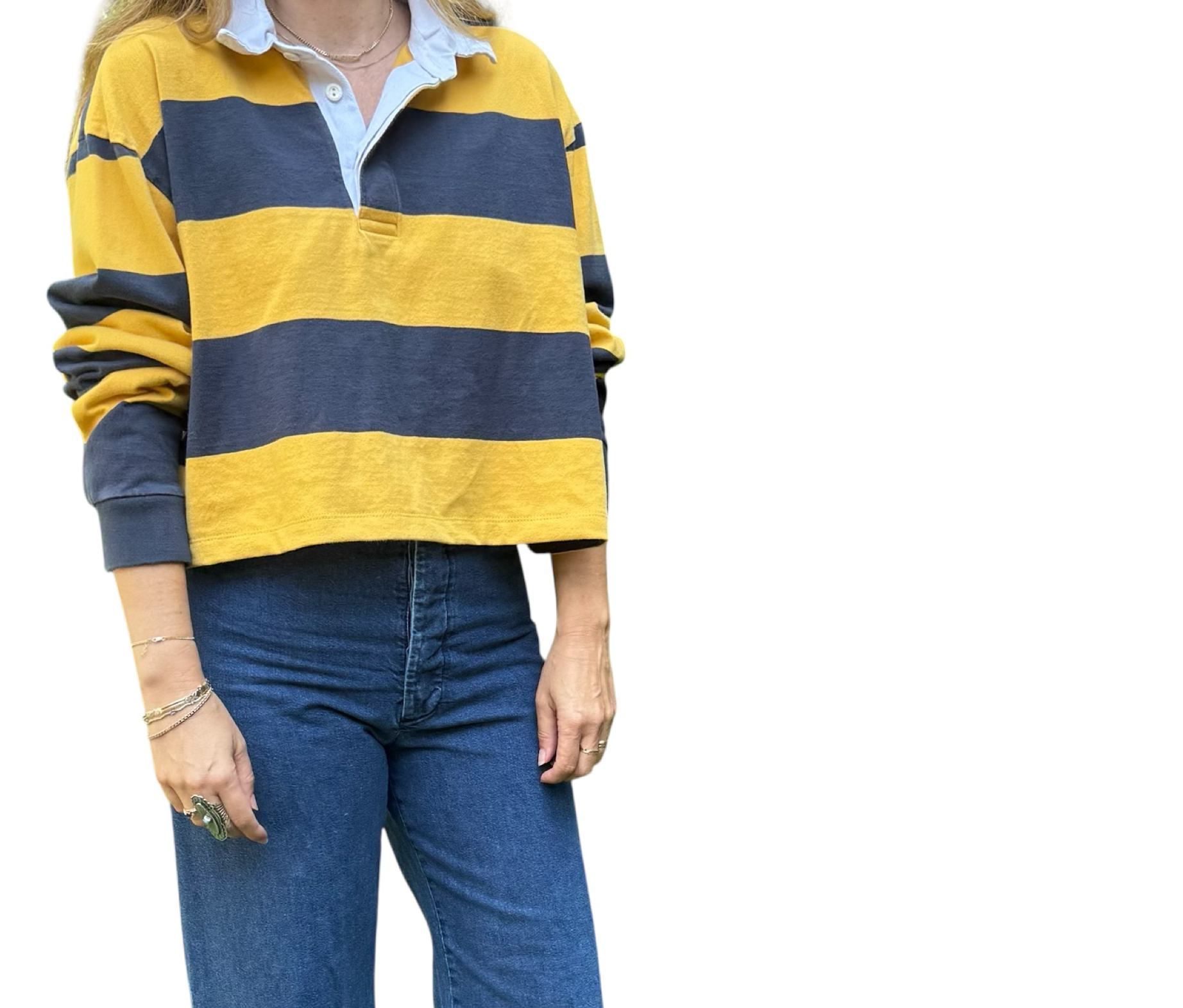 Upcycled Cropped Rugby