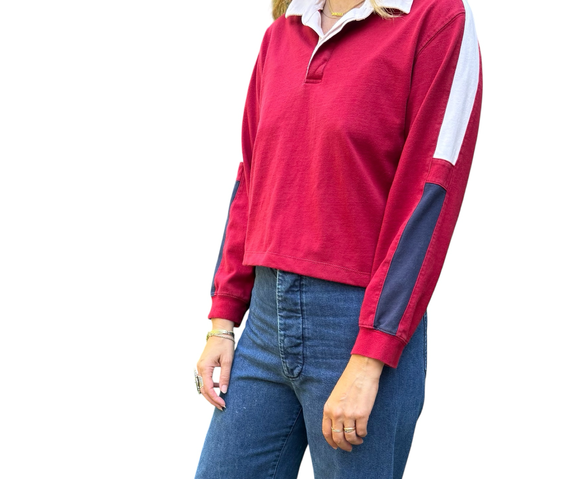 Upcycled Cropped Rugby