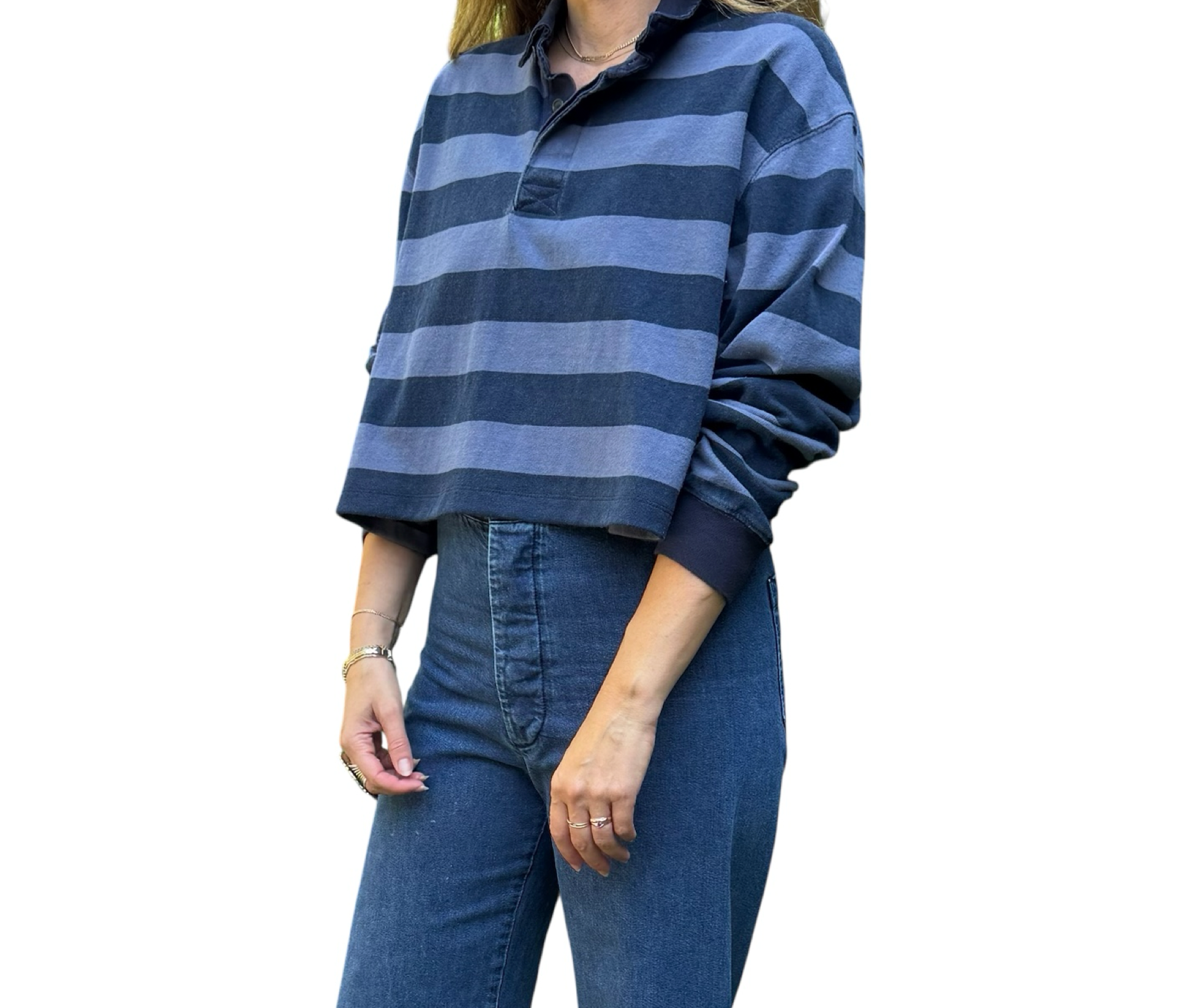 Upcycled Cropped Rugby