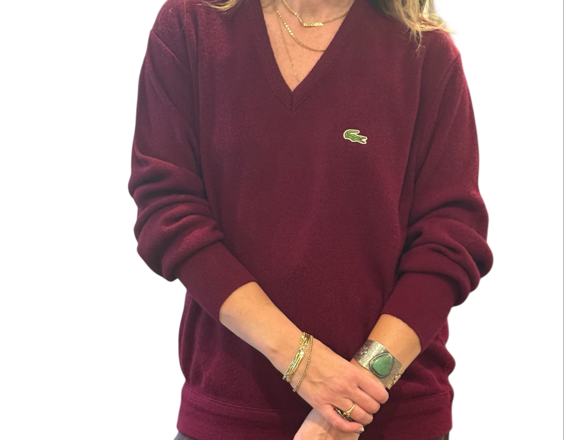Vintage Lacoste V-Neck