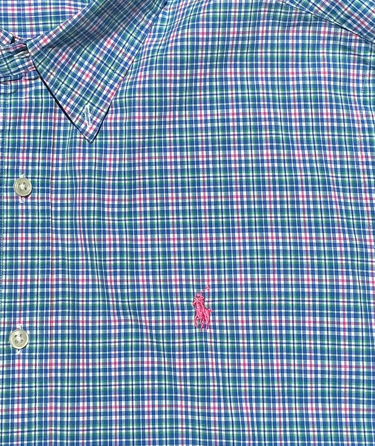 Upycled Cropped Ralph Lauren Button Down