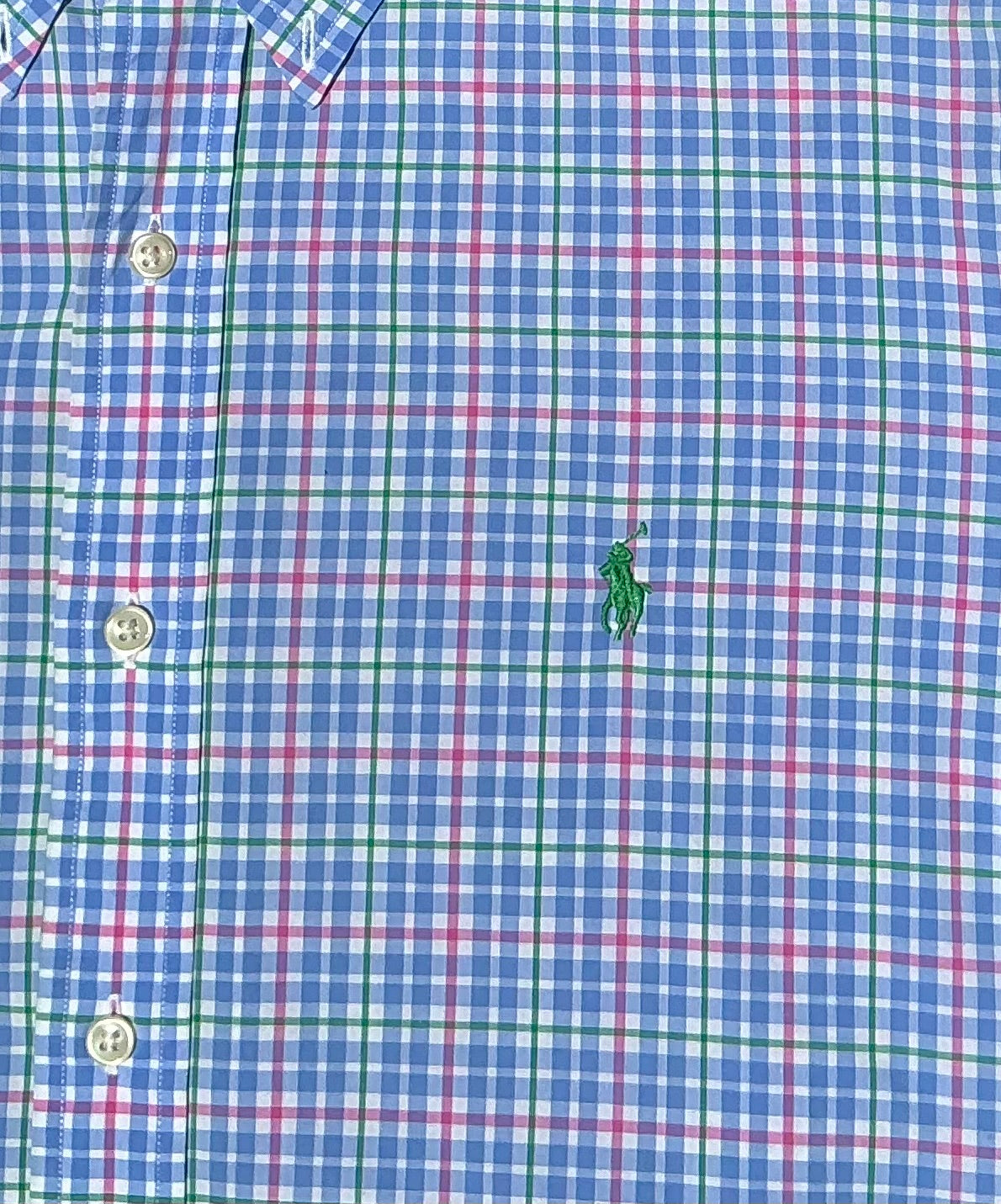 Upcycled Cropped Ralph Lauren Button Down