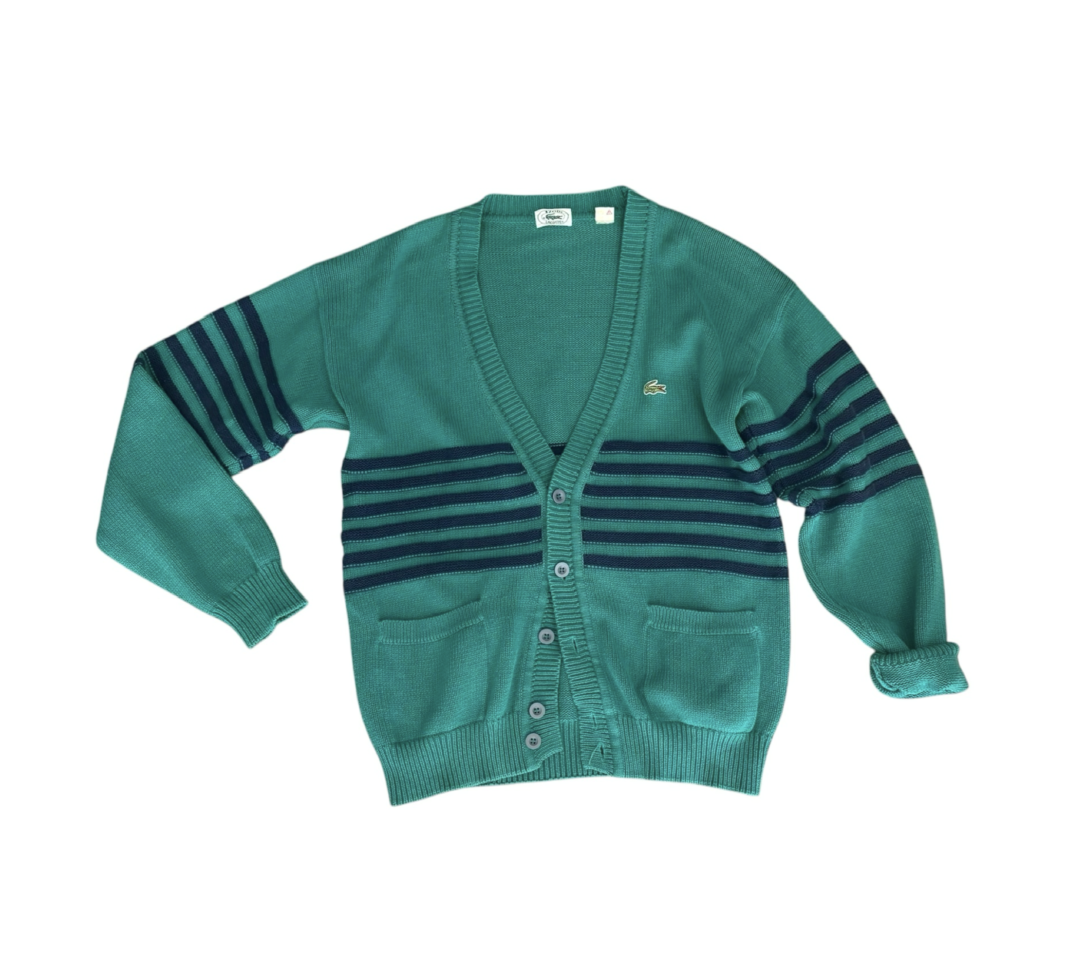 Lacoste Half-Striped Cardigan