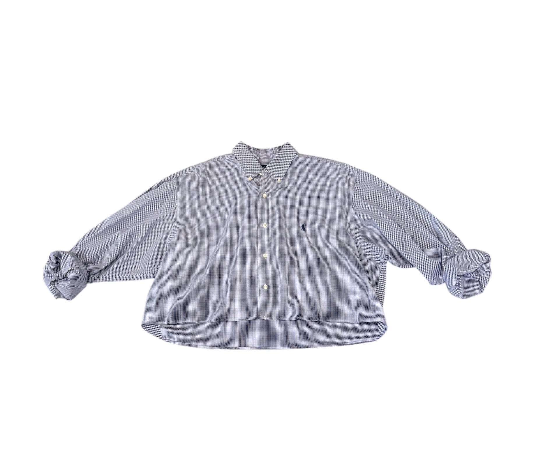 Ralph Lauren Upcycled Cropped Button Down