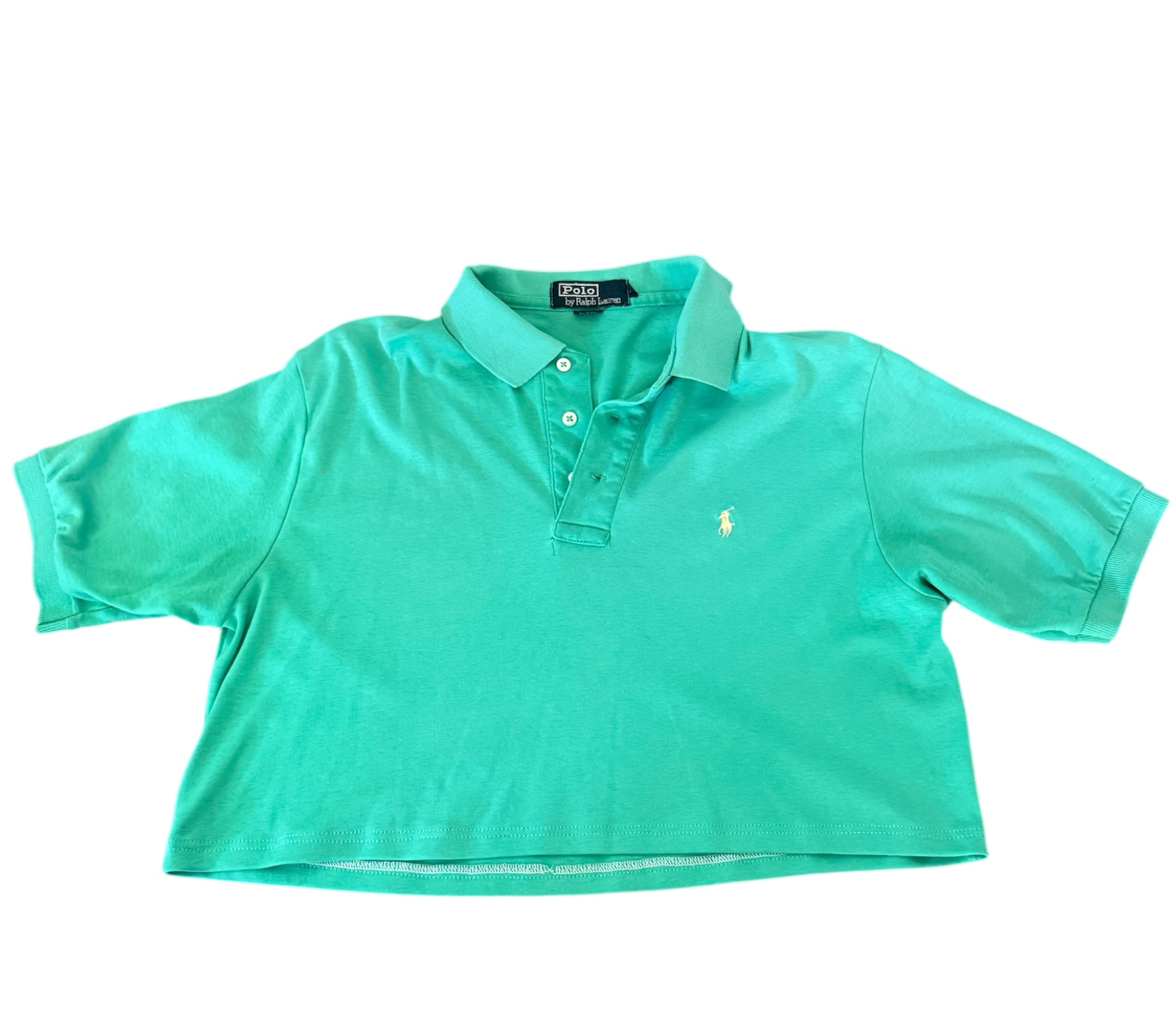 Short Sleeve Cropped Polo