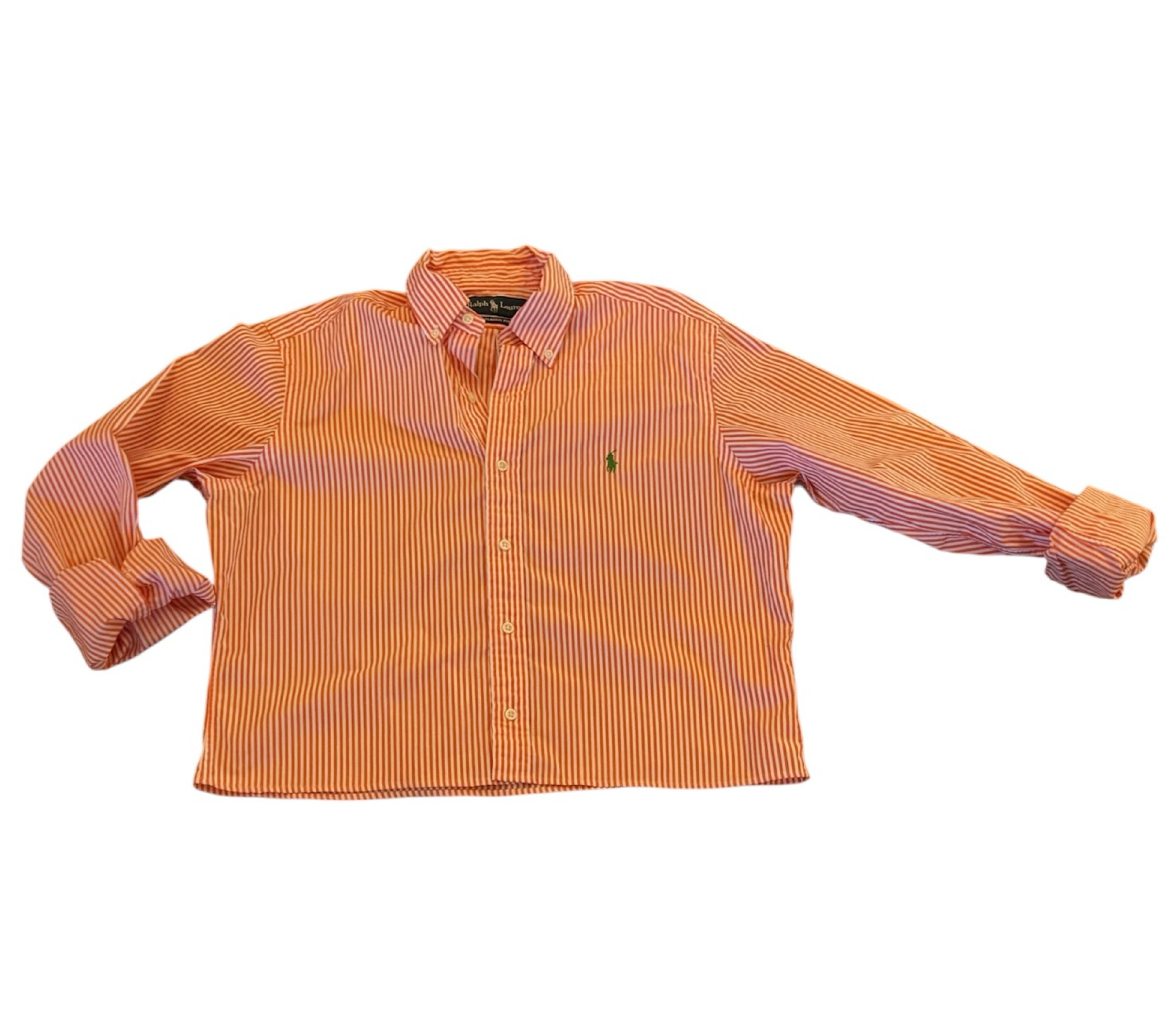 Ralph Lauren Upcycled Cropped Button Down
