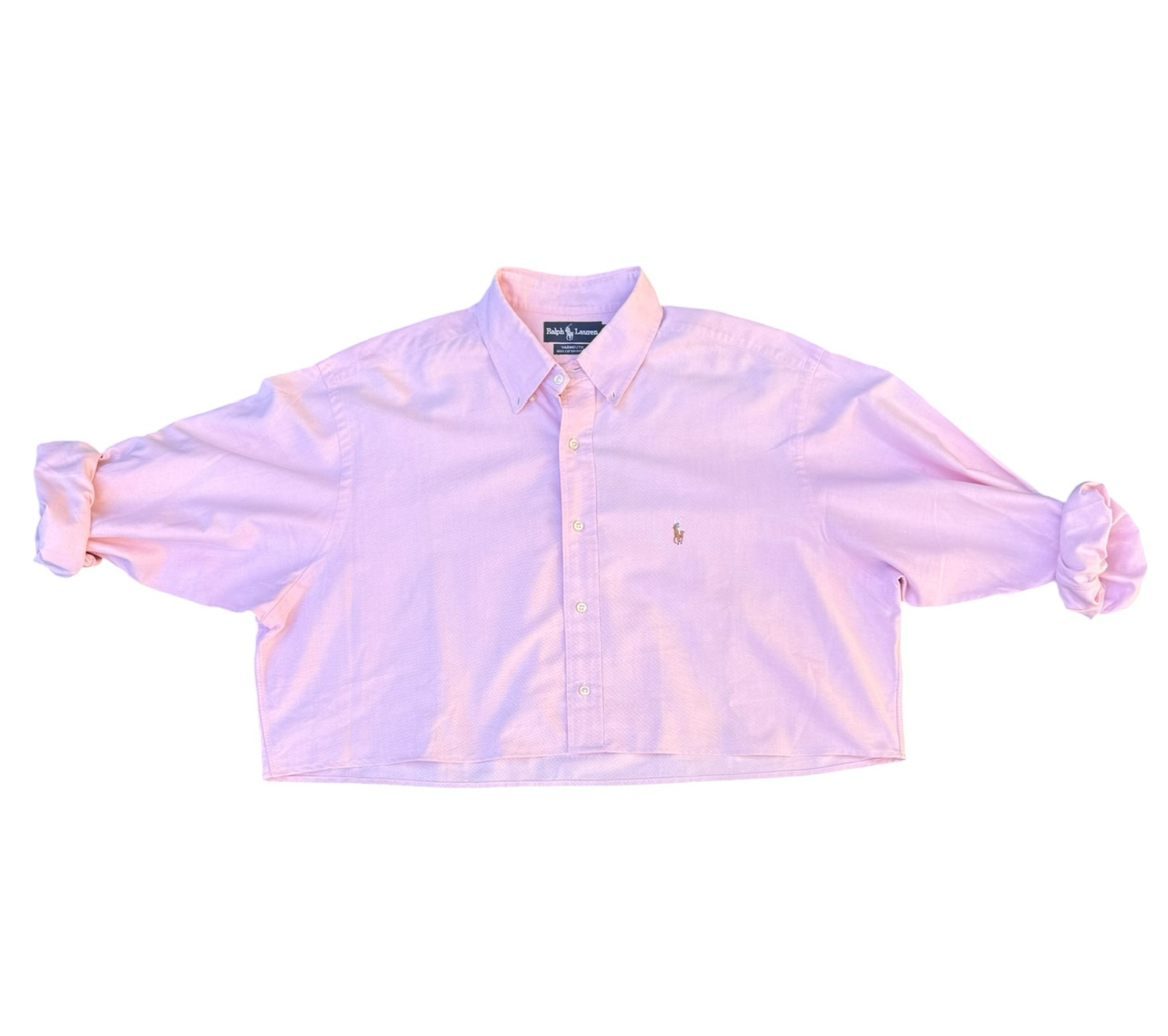 Ralph Lauren Upcycled Cropped Button Down
