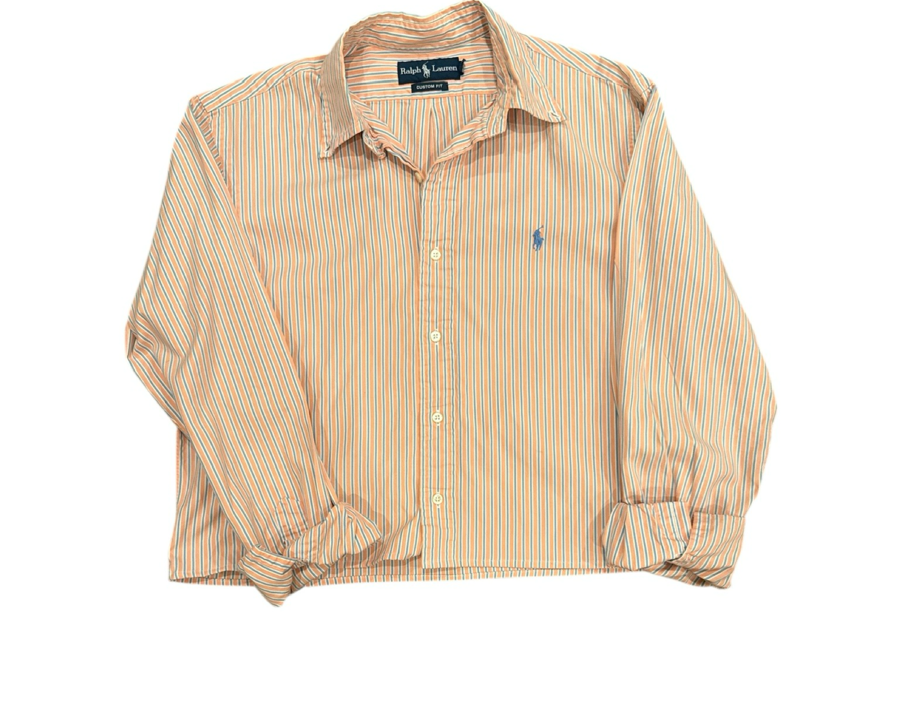 Upcycled Cropped Ralph Lauren Button Down