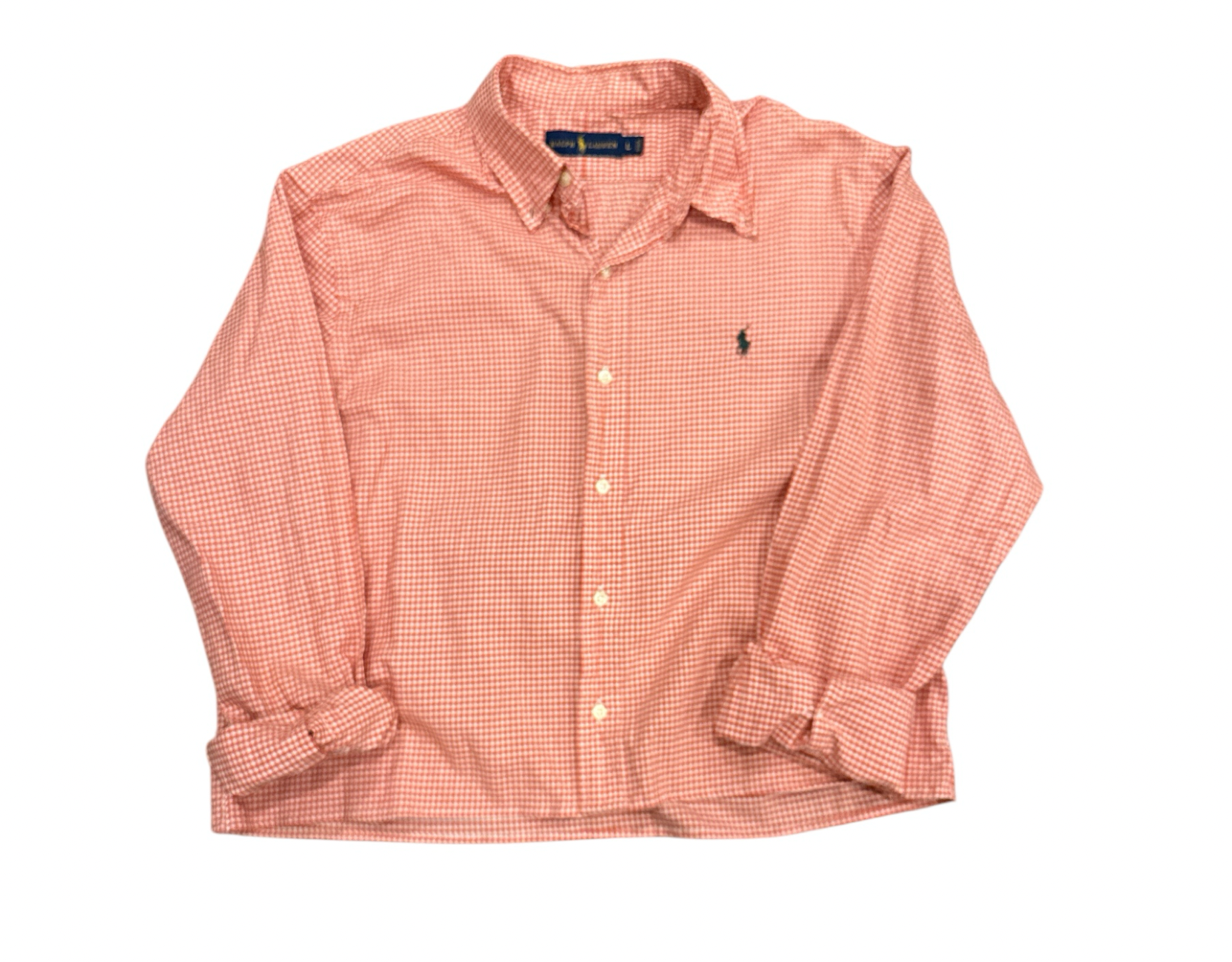 Upcycled Cropped Ralph Lauren Button Down
