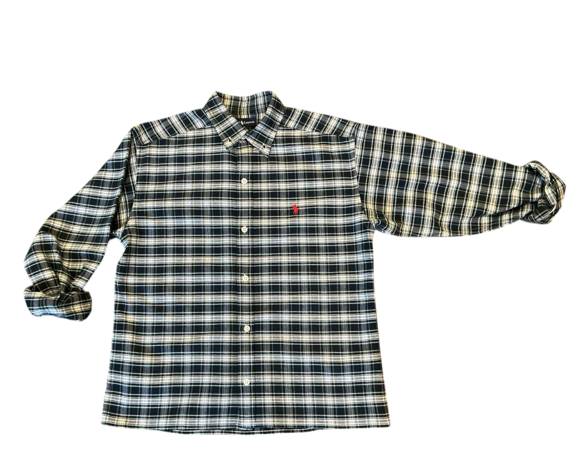 Upcycled Cropped Ralph Lauren Button Down