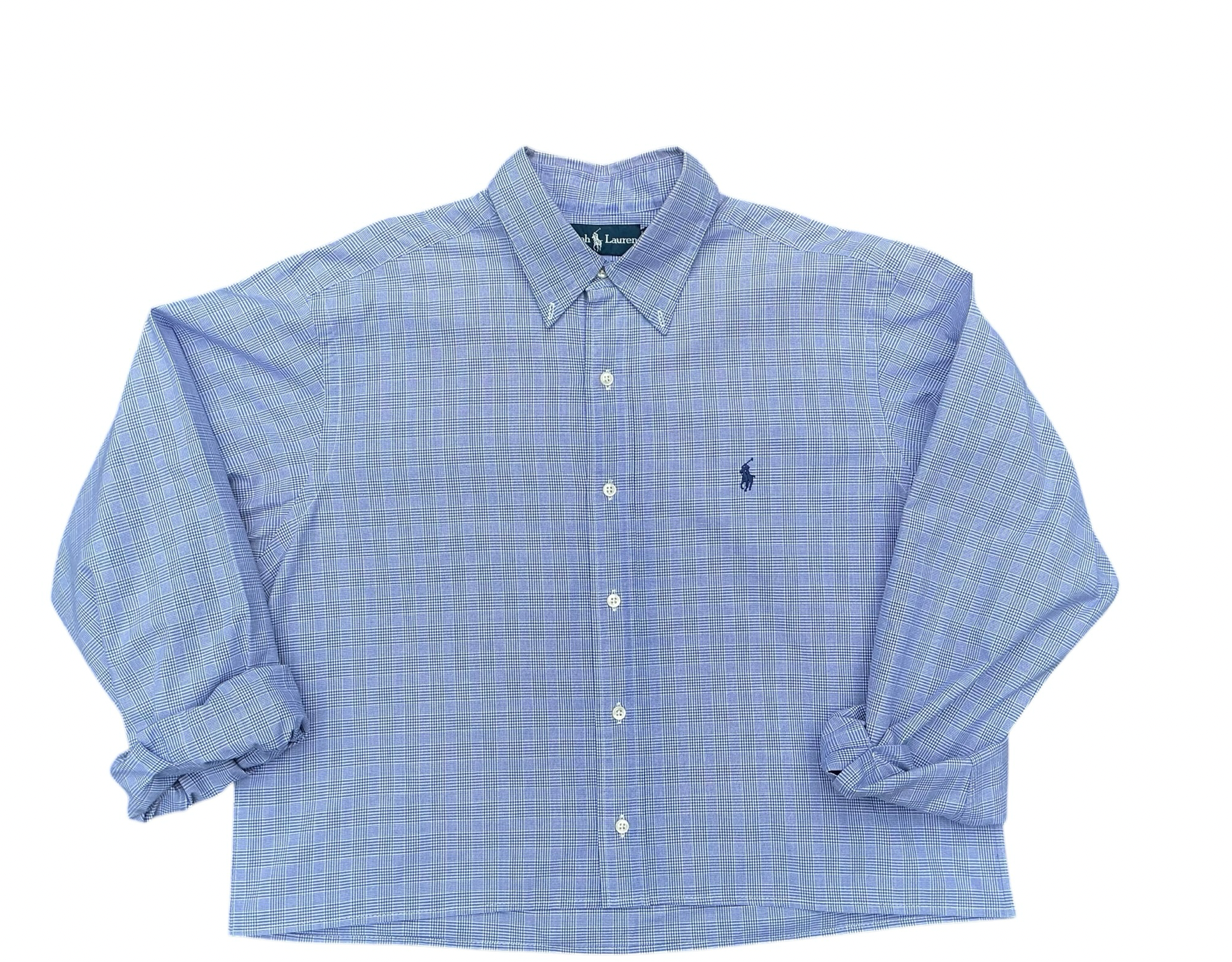 Upcycled Cropped Ralph Lauren Button Down