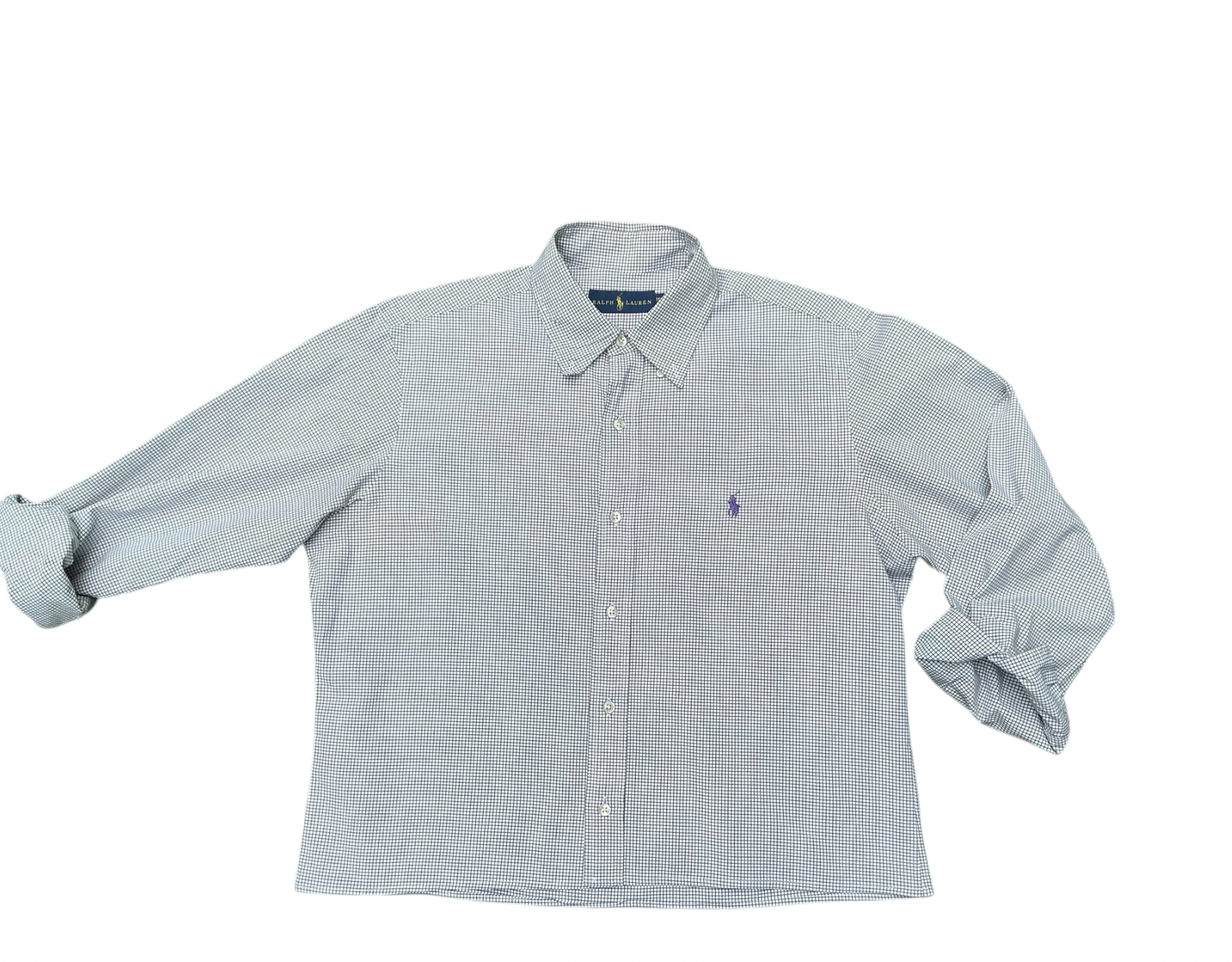 Upcycled Cropped Ralph Lauren Button Down
