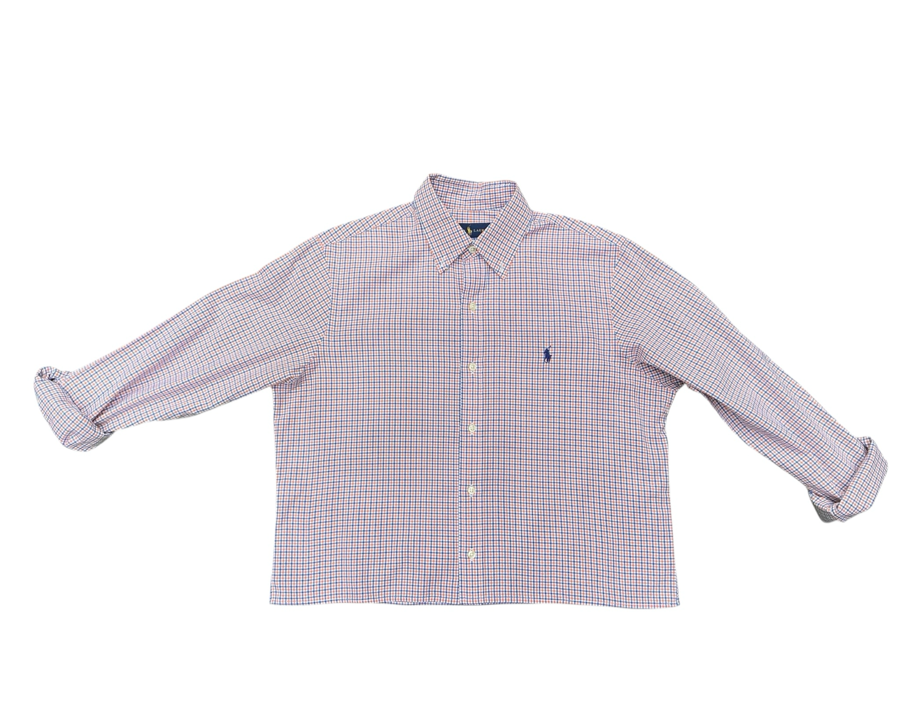 Upcycled Cropped Ralph Lauren Button Down