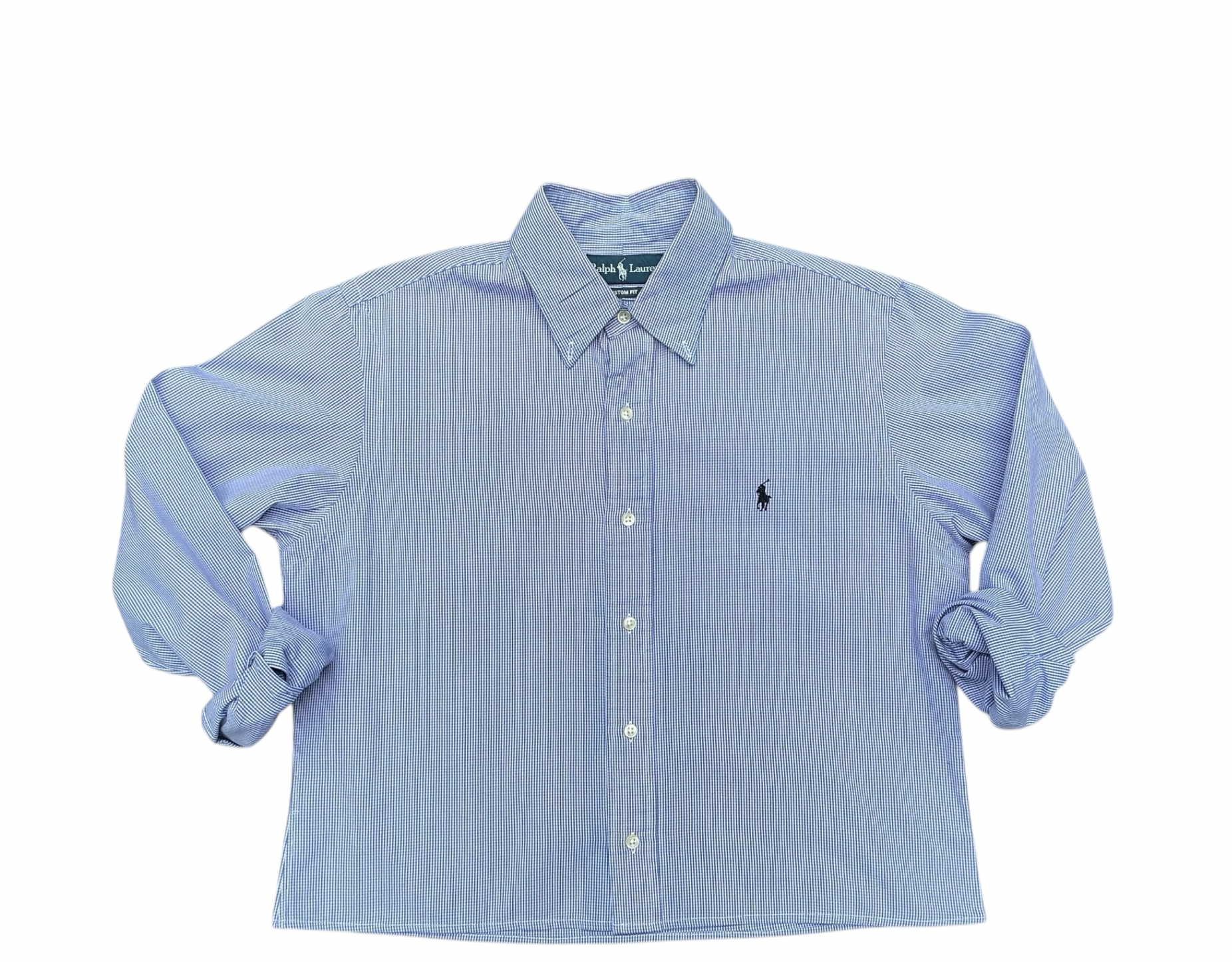 Upcycled Cropped Ralph Lauren Button Down