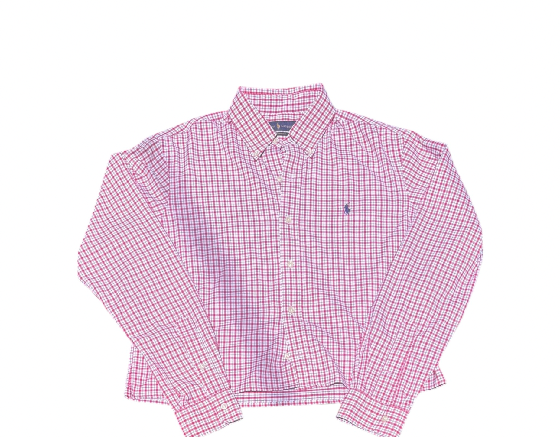 Upcycled Cropped Ralph Lauren Button Down