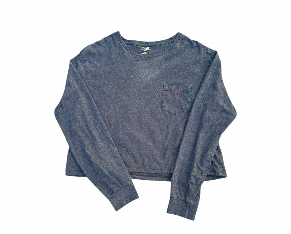 Upcycled Cropped RL Long Sleeve