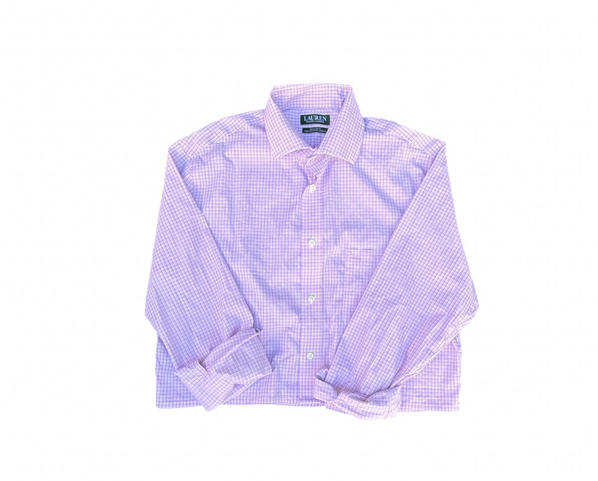Upcycled Cropped Ralph Lauren Button Down