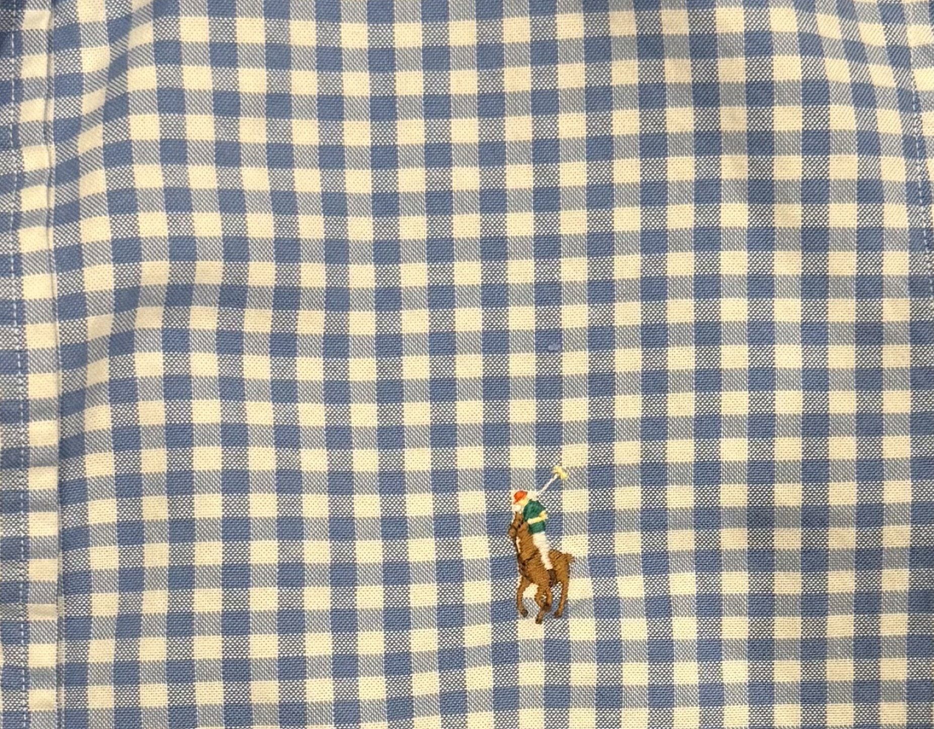 Upcycled Cropped Ralph Lauren Button Down
